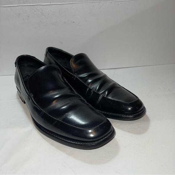 Prada Leather Dress Loafers Man Shoes Size 10 - Picture 10 of 10